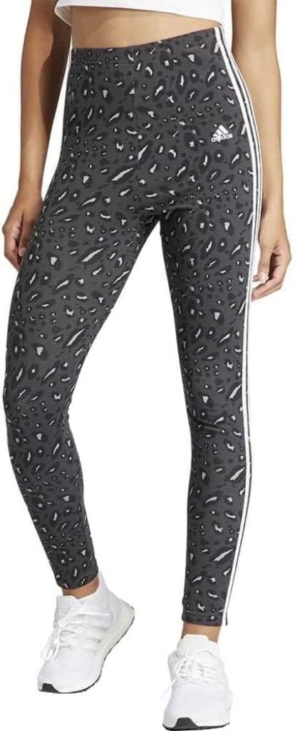Adidas Essentials 3-Stripes Animal Print Leggings - Leggings Mujer a precio de liquidación