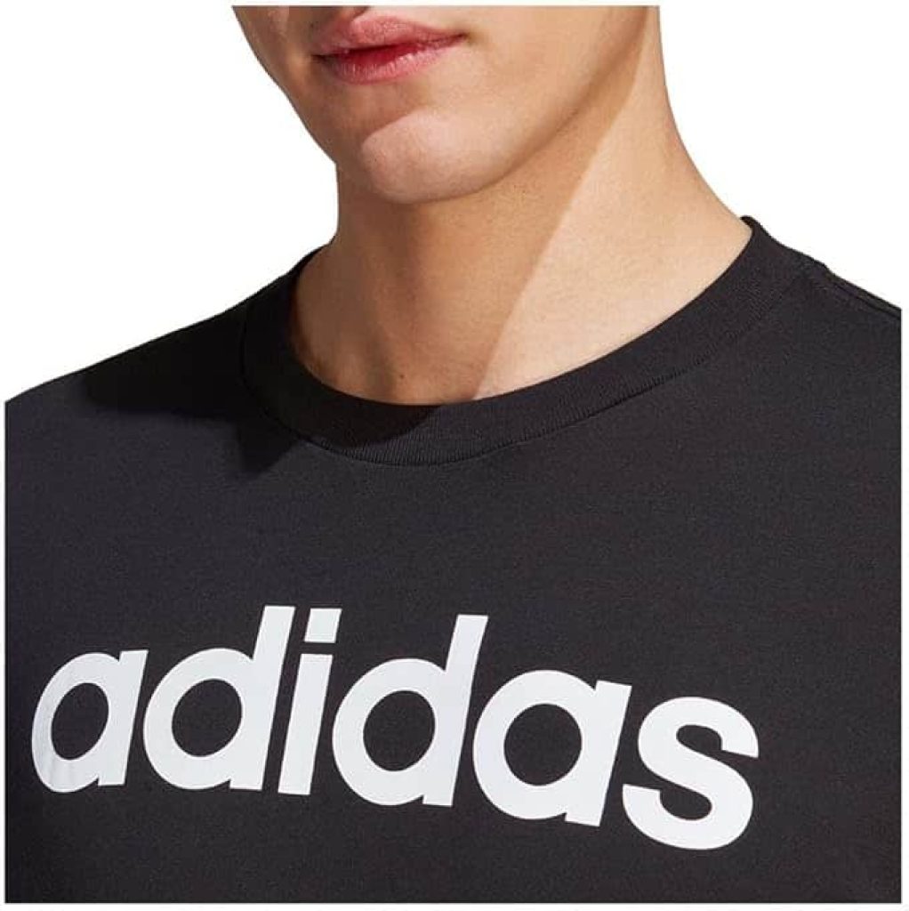 Adidas Essentials Single Jersey Linear Embroidered Logo T-Shirt Camiseta Hombre 