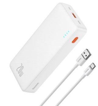 Baseus Batería Externa 20000mAh, Power Bank 20W USB C Cargador Móvil Portátil Carga Rapida 2 Ausgänge Kompatibel mit iPhone 11 12 13 14 15 Series Samsung Galaxy S21 S22 iPad Tablet Huawei Xiaomi OPPO
