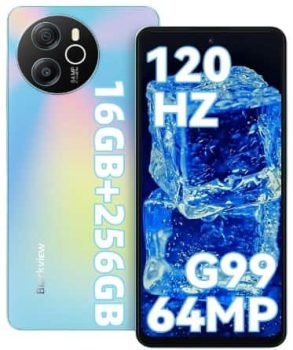 Blackview Shark 8 - Smartphone 120Hz, 16GB+256GB (TF 1TB), Helio G99, Cámara 64MP Telefono Movil Android 13, 6.78'' FHD+ 2.4K, 5000mAh, 33W