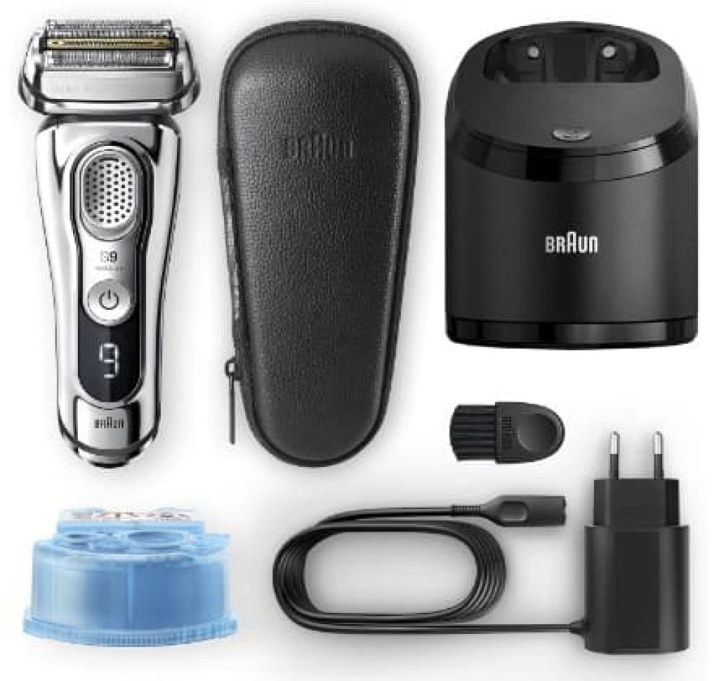 Braun Series 9 9395cc - Afeitadora Eléctrica Hombre Última Generación: Afeitadora Barba con Estación Limpieza y Carga Clean&Charge