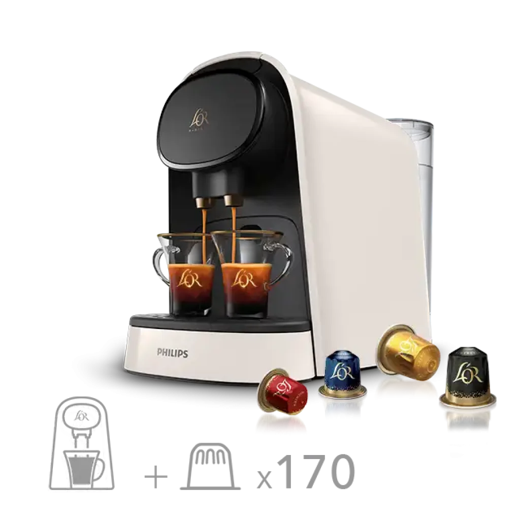 Cafetera L'OR Barista Sublime​ + 170 Capsulas de café L'OR