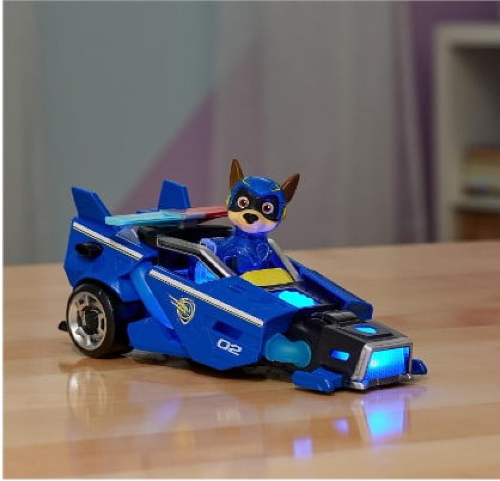 Coche la Patrulla Canina y Figura - Figura Chase Patrulla Canina y Coche de Juguetes con Luces y Sonidos - 6067507 - Juguetes Niños 3 Años +