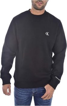 Calvin Klein J30J314536 - Sudadera negra sin capucha a precio de liquidación