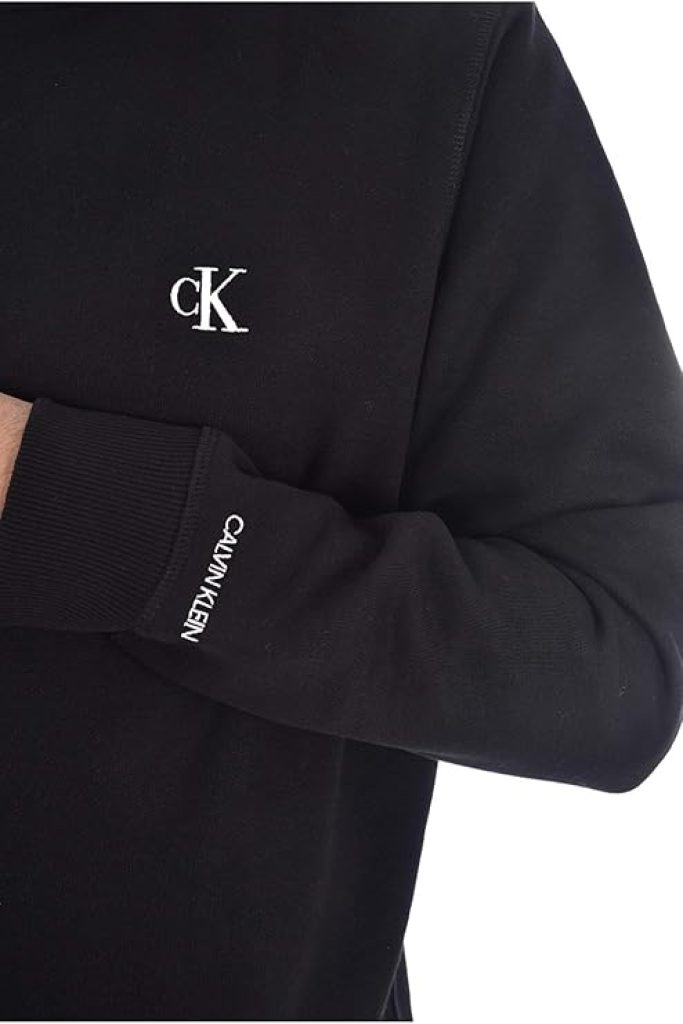 Calvin Klein J30J314536 - Sudadera negra sin capucha a precio de liquidación