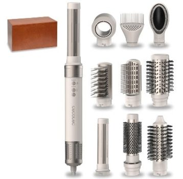 Cecotec Cepillo de Aire Caliente Secador Moldeador Alisador - 10 Cabezales, 1400W, Motor Digital, Elimina el Frizz, 3 Temperaturas