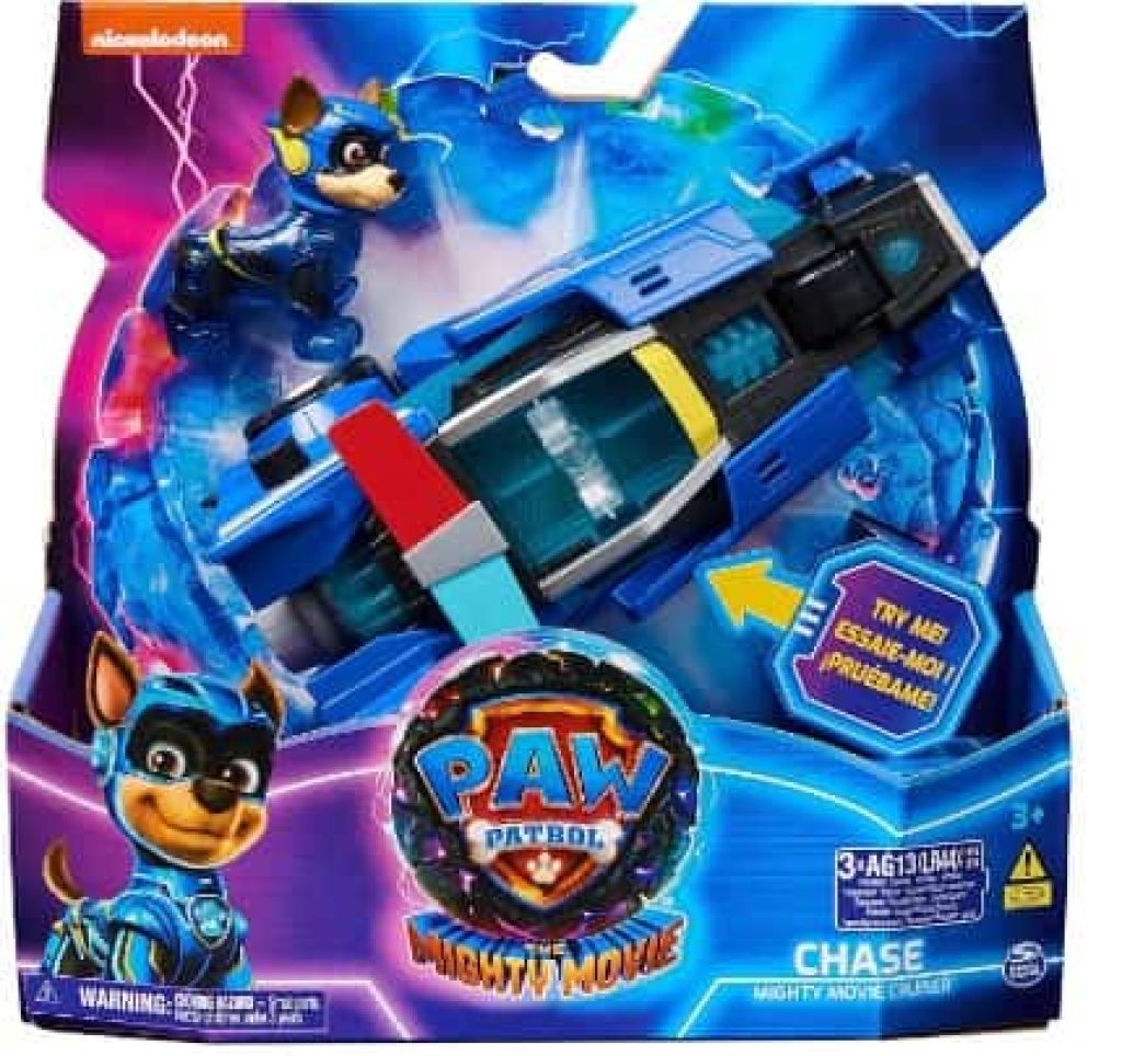 Coche la Patrulla Canina y Figura - Figura Chase Patrulla Canina y Coche de Juguetes con Luces y Sonidos - 6067507 - Juguetes Niños 3 Años +