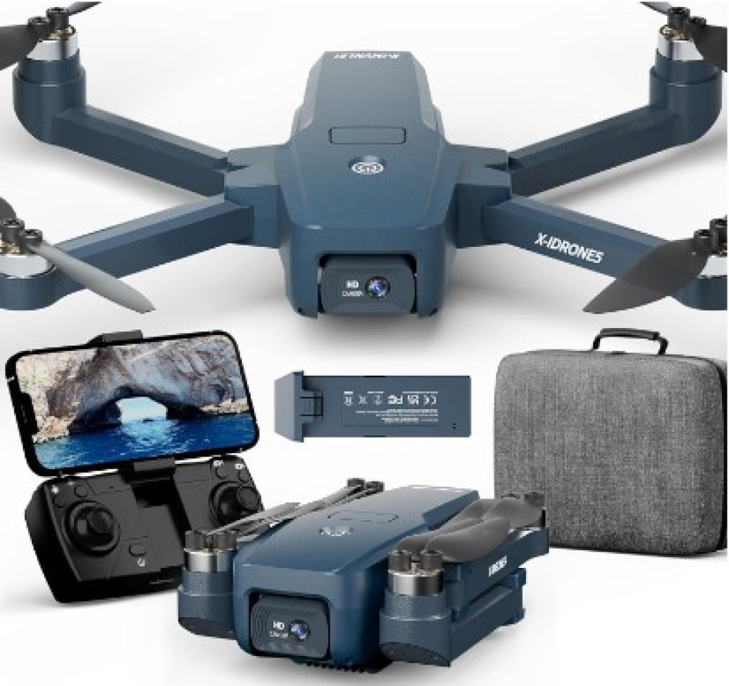 GPS Motor sin Escobilla Dron con 2 Cámara, HD 4K Drone para Adultos y Principiantes, 5G WiFi, Plegable Quadcopter- CHOLLOS AMAZON