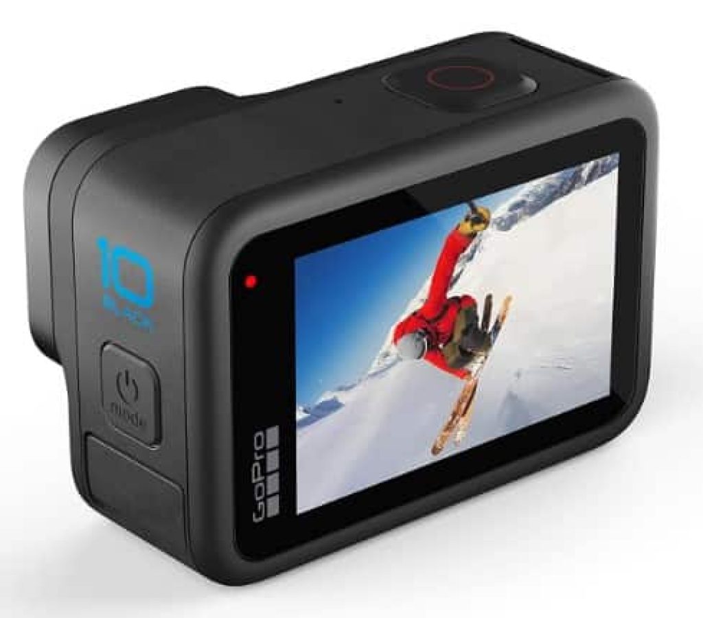 GoPro HERO10 Black - Cámara de acción a Prueba de Agua y Pantallas traseras táctiles, Video 5.3K60 Ultra HD, 23MP, 1080p, estabilización - CHOLLO