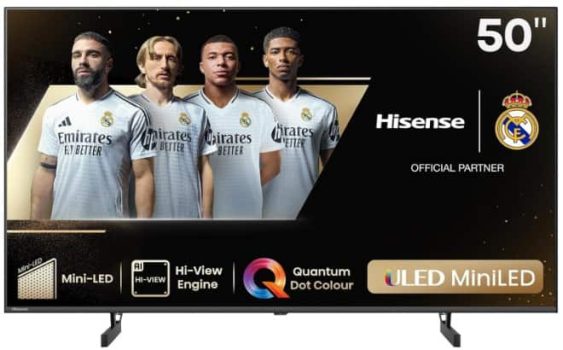 Hisense 50U6NQ - Mini-LED TV, Smart TV de 50 Pulgadas, Modo Juego 60 Hz VRR 120 fps - Amazon chollo