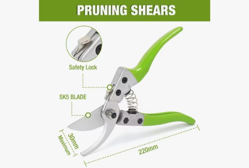 Juego de Herramientas de Jardín WORKPRO de Acero Inoxidable Set de Tijeras de Podar de Alta Ramura