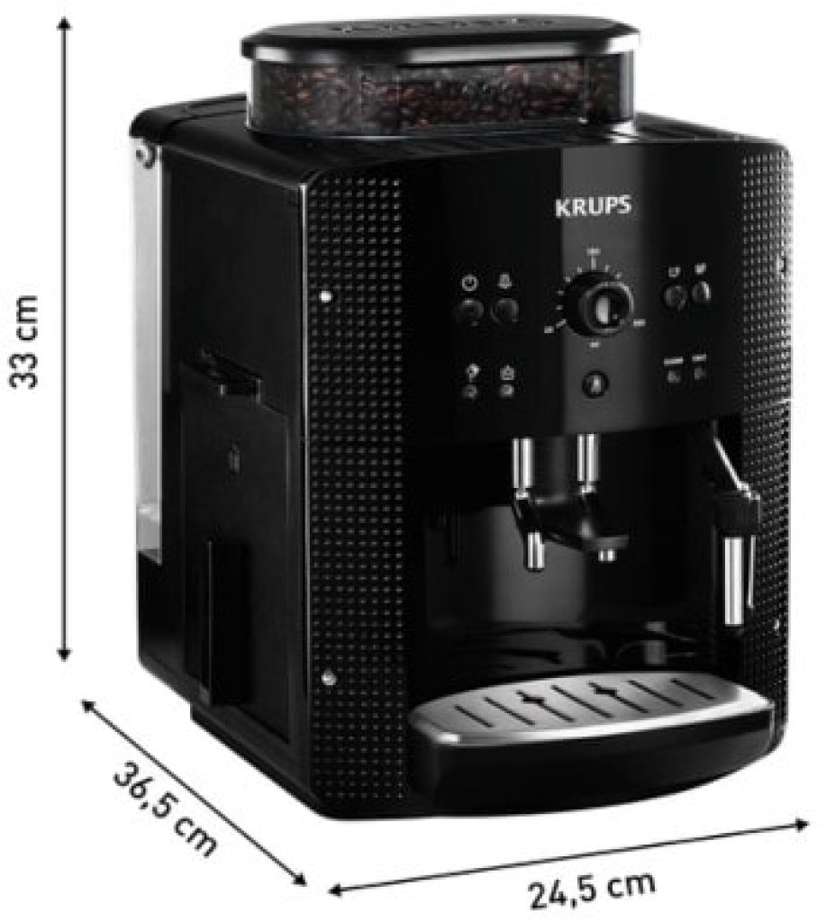 Krups Roma EA810870 - Cafetera superautomática, molinillo de café, 2 boquillas