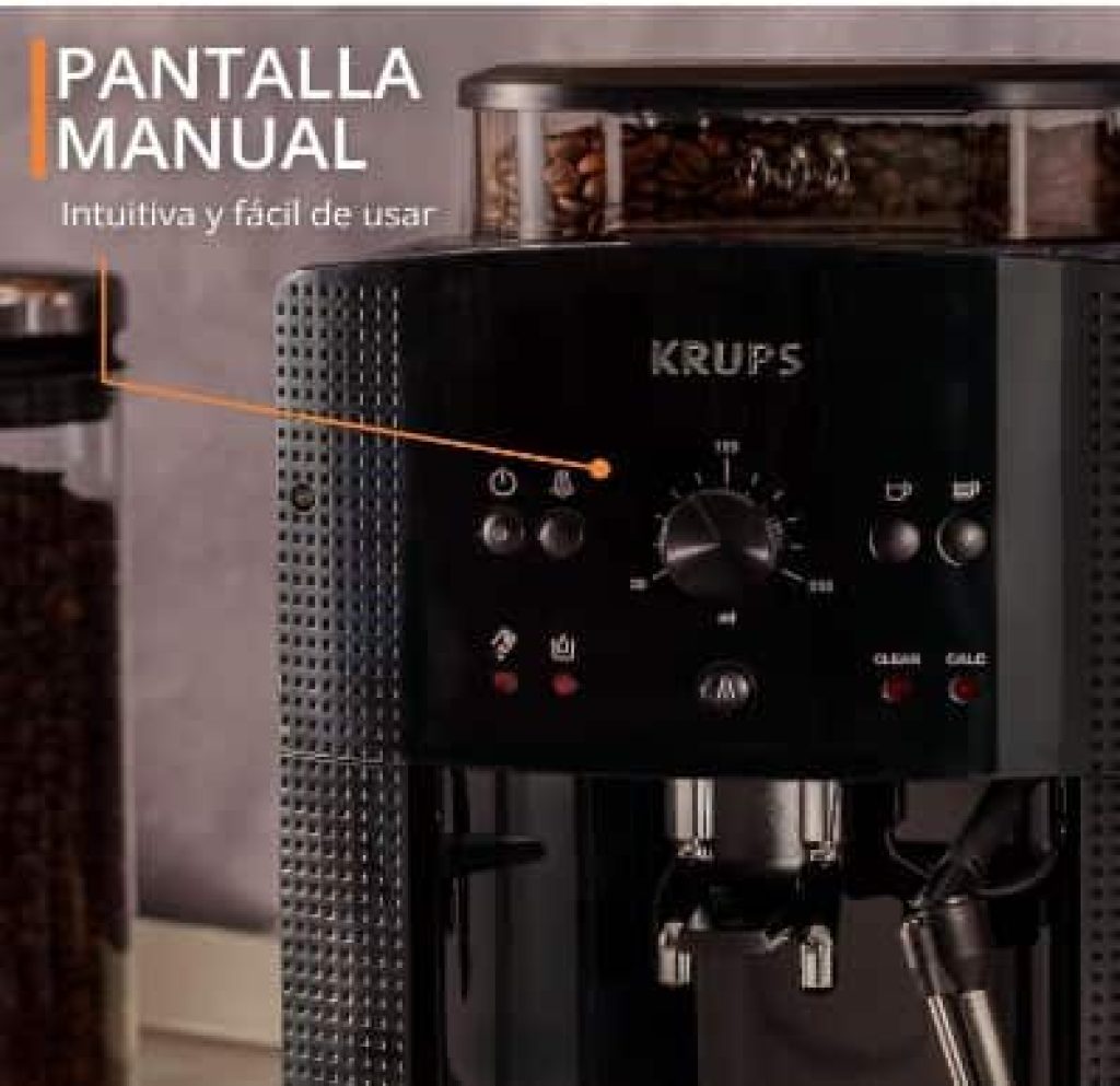 Krups Roma EA810870 - Cafetera superautomática, molinillo de café, 2 boquillas