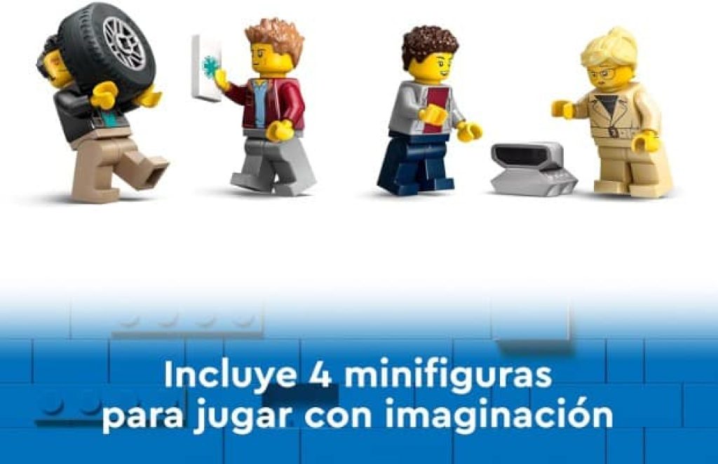 LEGO City Camión de Transporte con Deportivos y Remolque, Set con 4 Vehículos y Coches de Juguete - Juguetes para niños de 7 Años o más, 60408