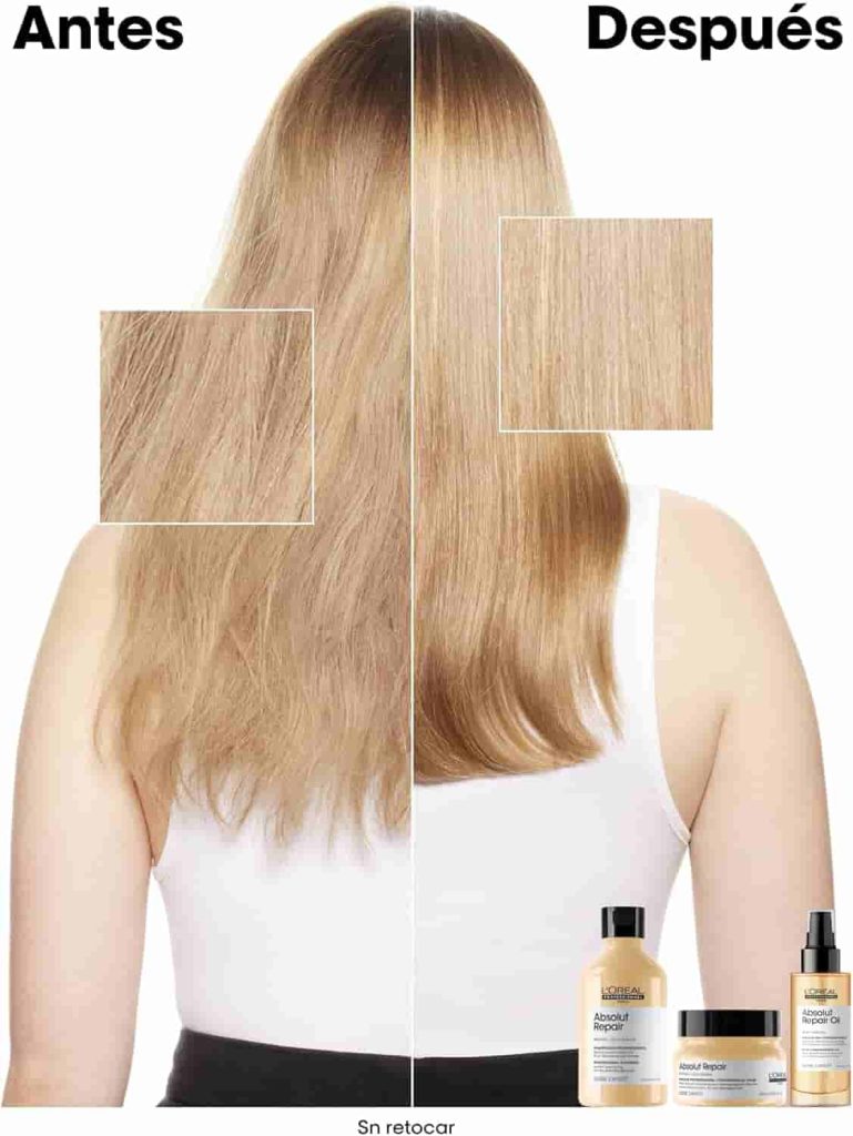 L’Oréal Professionnel, Champú Tratamiento Reconstructor para pelo seco y dañado, Absolut Repair, SERIE EXPERT