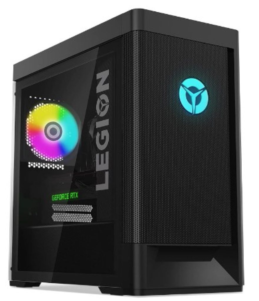 Lenovo Legion T5 Gen 7 - Ordenador de Sobremesa Gaming (Intel Core i5-12400F, 16GB RAM, 1TB SSD, NVIDIA GeForce RTX 3060-12GB, Windows 11 Home) Negro - Teclado QWERTY Español