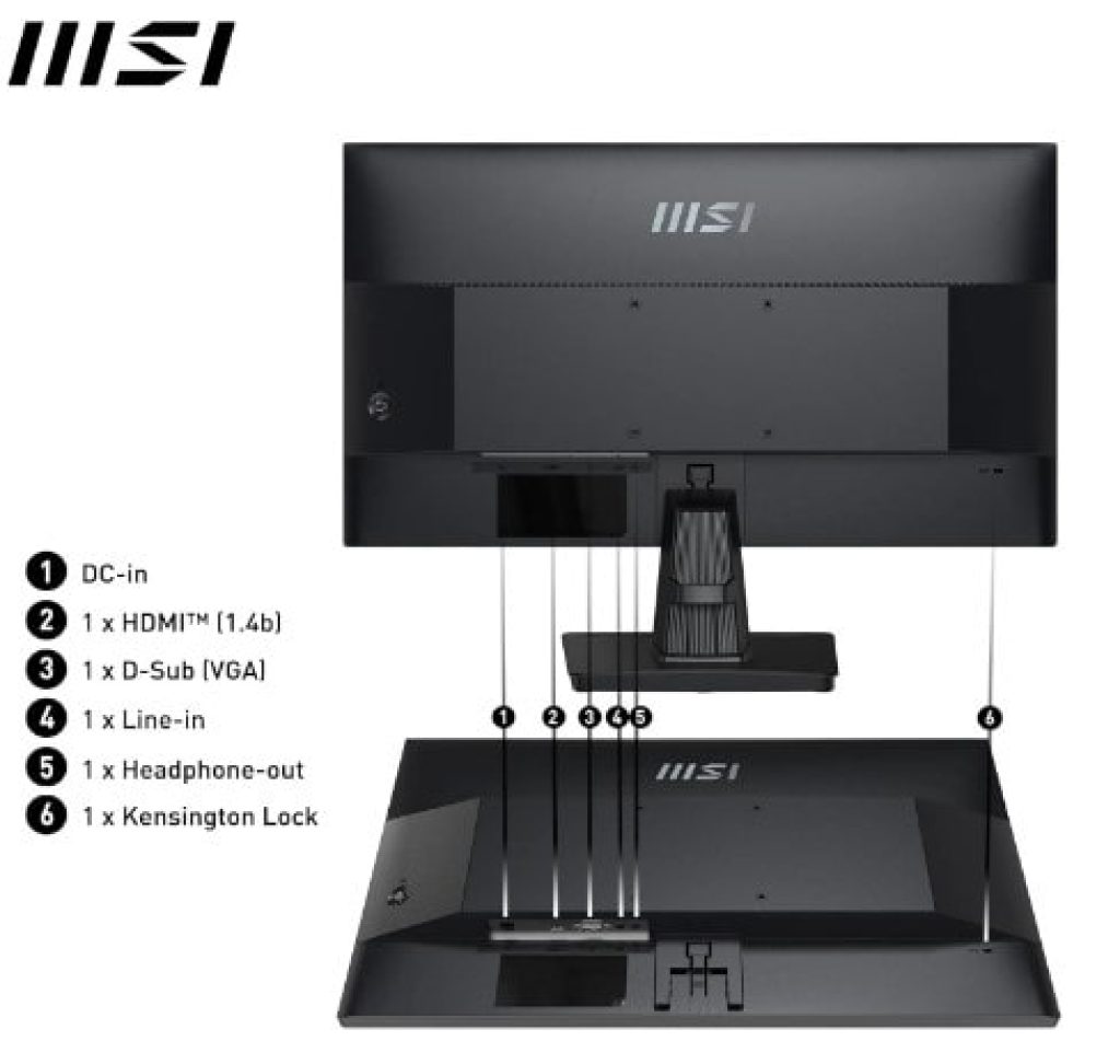 MSI Pro MP251 - Monitor Profesional de 24,5 pulgadas, FHD, Pantalla IPS,100 Hz, 2 Altavoces incorporados - chollos amazon