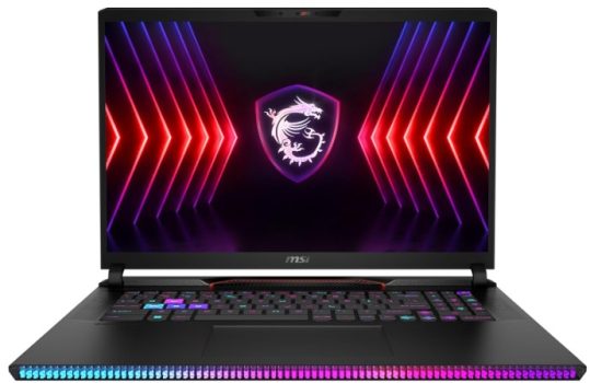 MSI Raider GE78 HX 14VGG-226XES Ordenador Portátil Gaming 17 pulgadas, 16:10 QHD+ 240Hz (Intel Core i9-14900HX, 32GB RAM, 1TB SSD, RTX 4070-8GB, Sin Sistema Operativo)