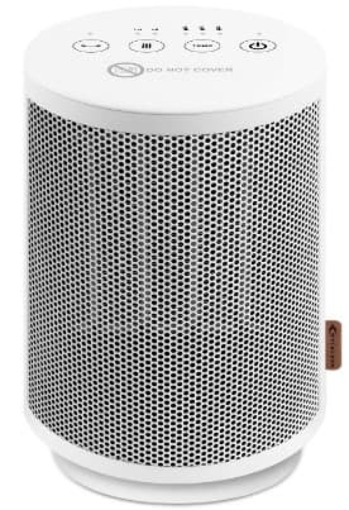 Calefactor Bajo Consumo 900W/1500W Calefactor Baño con Termostato 18 ℃/23 ℃/28 ℃ Oscilación 60 ° Temporizador 8h Motor DC, Silencioso - MYCARBON