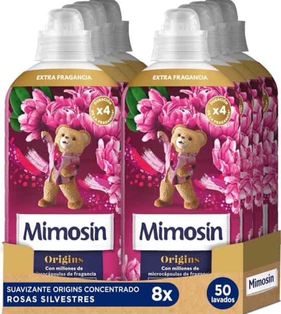 Mimosín Origins Suavizante Concentrado Rosas Silvestres, 8 x 50 lavados