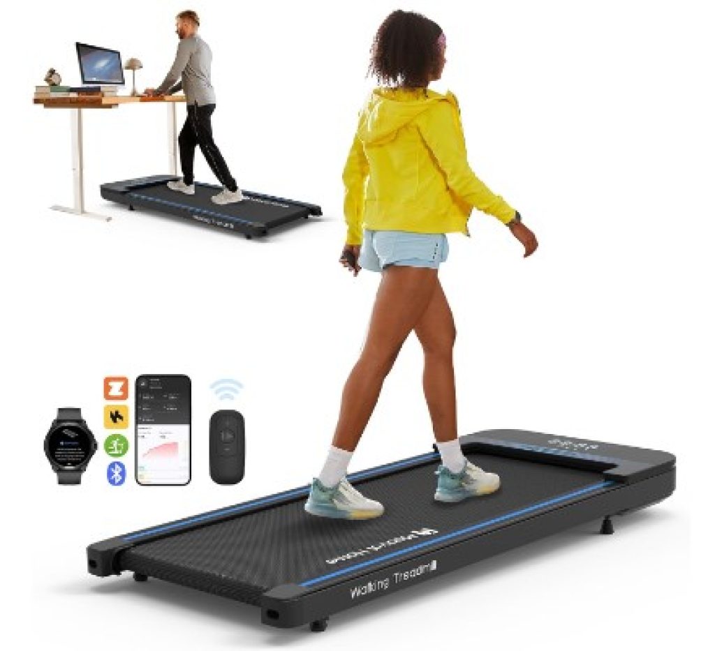 Máquina de Correr, Cintas de Correr compactas para la Oficina, portátil, 2.25 HP Máquina para Correr con Control Remoto 120 kg 1-6 KM/H - Mobvoi
