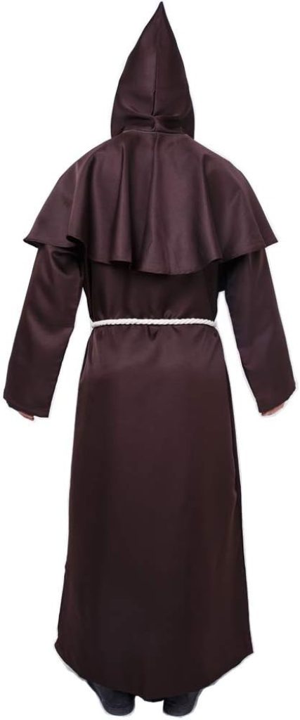 Myir JUN Disfraz de Monje Sacerdote Túnica Medieval Renacimiento Traje con Cruz para Halloween Carnaval - CHOLLOS AMAZON