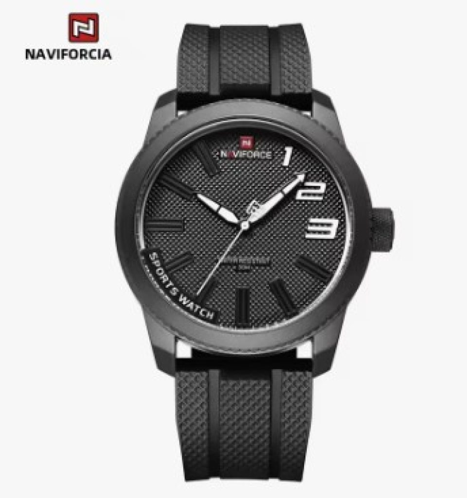 NAVIFORCE-reloj de cuarzo para hombre, cronógrafo militar con correa de silicona, resistente al agua 30ATM, 2022