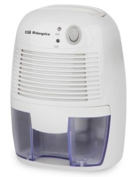 Orbegozo DH 250 - Deshumidificador compacto, silencioso, depósito 0,5 litros, 27 W, Blanco