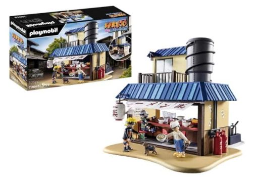 PLAYMOBIL - 70668 - Naruto - Restaurant Ramen Ichiraku - Héros issus de Manga Ninja