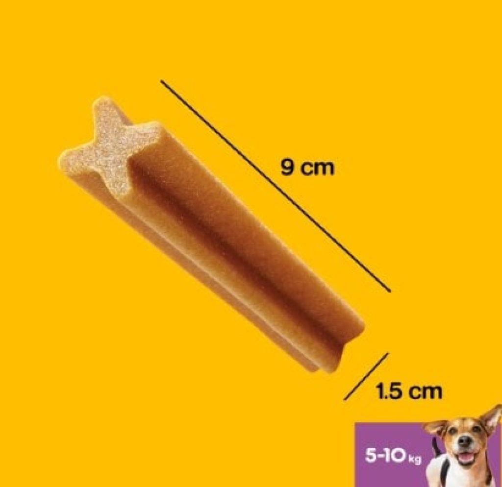 Pedigree Dentastix Snack Dental para la Higiene Oral de Perros Pequeños (1 Pack de 56ud), 0.88 kg