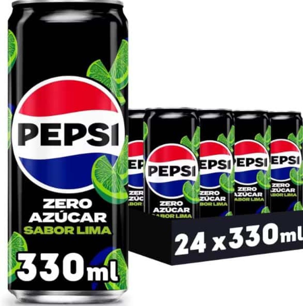 24x330ml Pepsi Max Zero Azúcar Lima Refresco de Cola - chollos miravia