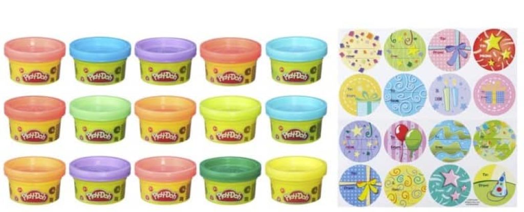 Play-Doh - Paquete de Fiesta - 15 minibotes 28 Gramos Cada uno - para regalitos en Fiestas - Manualidades para niños y niñas