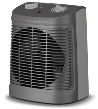 Rowenta Comfort Compact - Calefactor bajo consumo 2000 W, 2 velocidades, termostato mecánico función anti-heladas, función Silence 44 dBA, modo Eco, ventilador aire frío, fácil transporte, SO2320