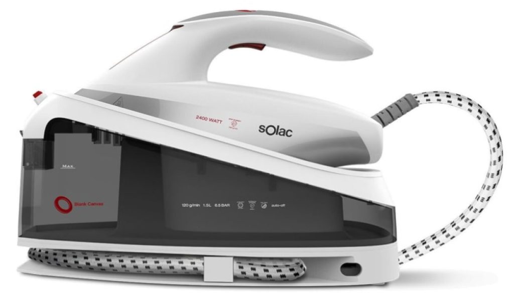 Solac CPB6200 Blank Canvas - Centro de planchado, 6.5 bar de presión presurizado, 2400 W - CHOLLOS AMAZON