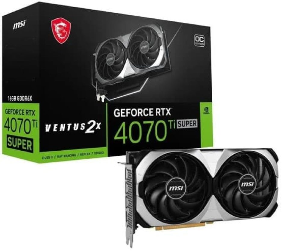 Tarjeta grafica MSI Nvidia RTX 4070 ti super 16G ventus 2X OC