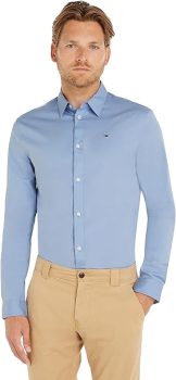 Tommy Jeans TJM Original Stretch Shirt Dm0dm04405 Camisa Hombre