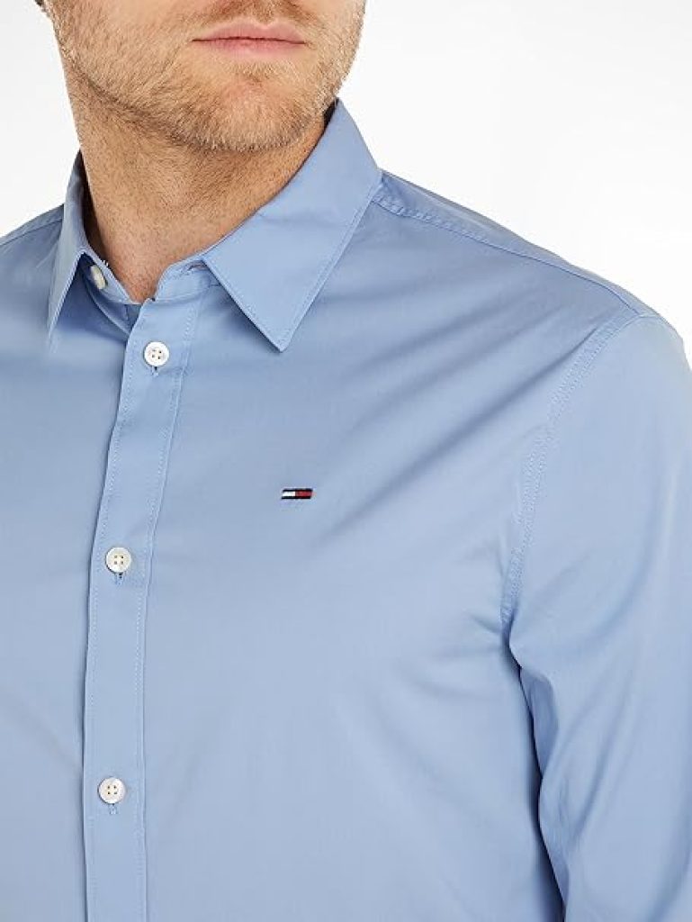 Tommy Jeans TJM Original Stretch Shirt Dm0dm04405 Camisa Hombre