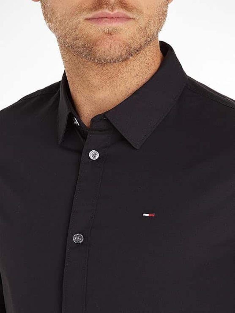 Tommy Jeans TJM Original Stretch Shirt Dm0dm04405 Camisa Hombre liquidación - chollos amazon