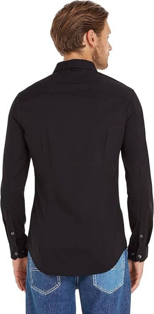 Tommy Jeans TJM Original Stretch Shirt Dm0dm04405 Camisa Hombre liquidación - chollos amazon