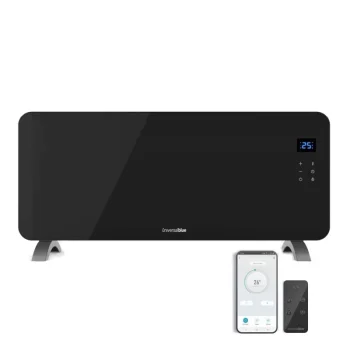 Universal Blue Cala Conta 5020B Panel Calefactor de Cristal Negro WiFi 2000W - Calefactor de bajo consumo