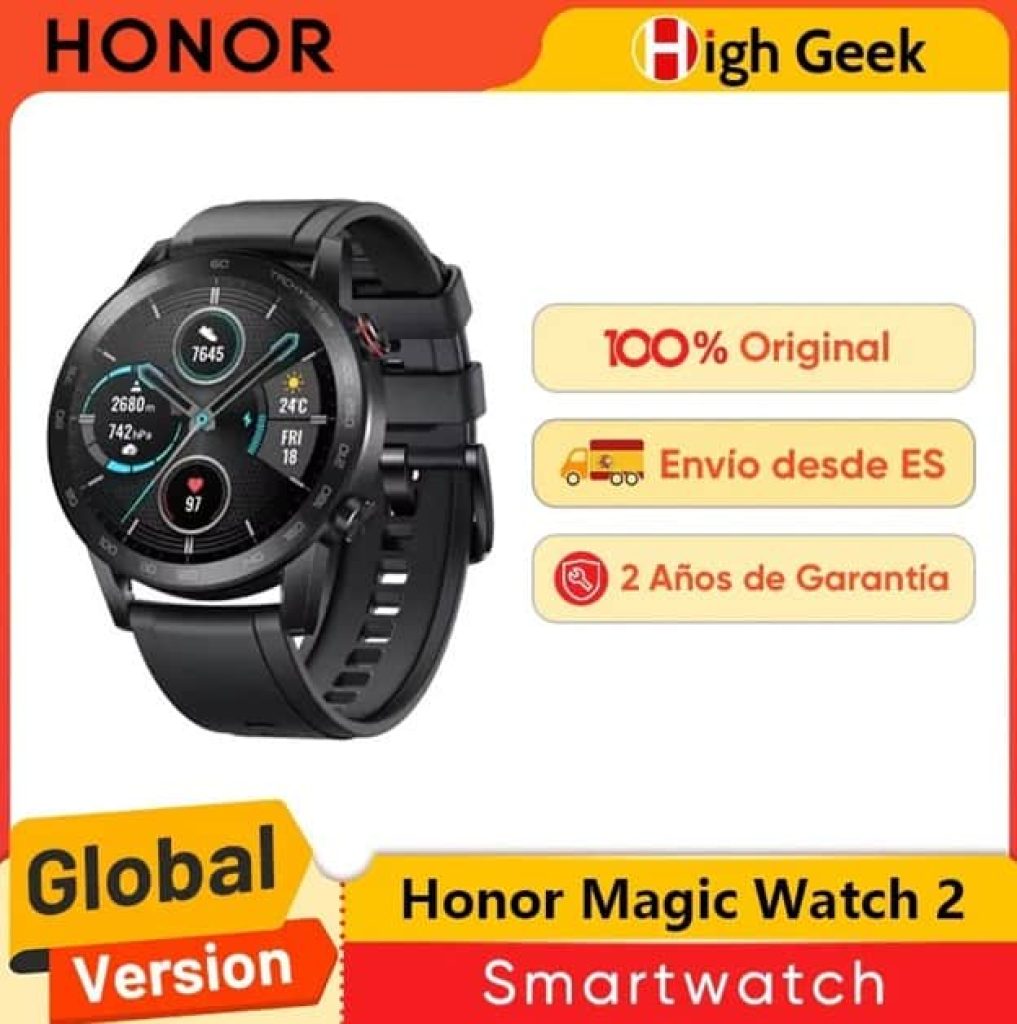Honor Magic Watch 2 - Reloj Inteligente Bluetooth 5.1, Oxígeno en Sangre, 14 Días autonomía, Impermeable - Smartwatch