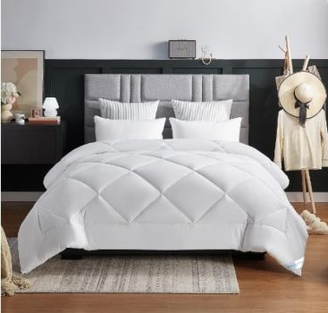WAVVE Edredón Relleno Nórdico 220x240 cm para Cama 135/150, Edredón de Fibra 450gr/m², Suave, Transpirable para Invierno (240x220 cm)