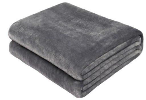 Manta Forro Polar​, 150x200 cm, Edredón Manta para Cama Extra Suave, Manta de sofá, Gris Oscuro