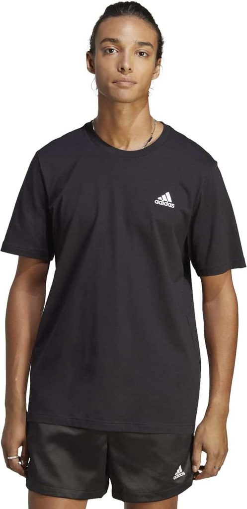 adidas Essentials Single Jersey Embroidered Small Logo tee Camiseta Hombre