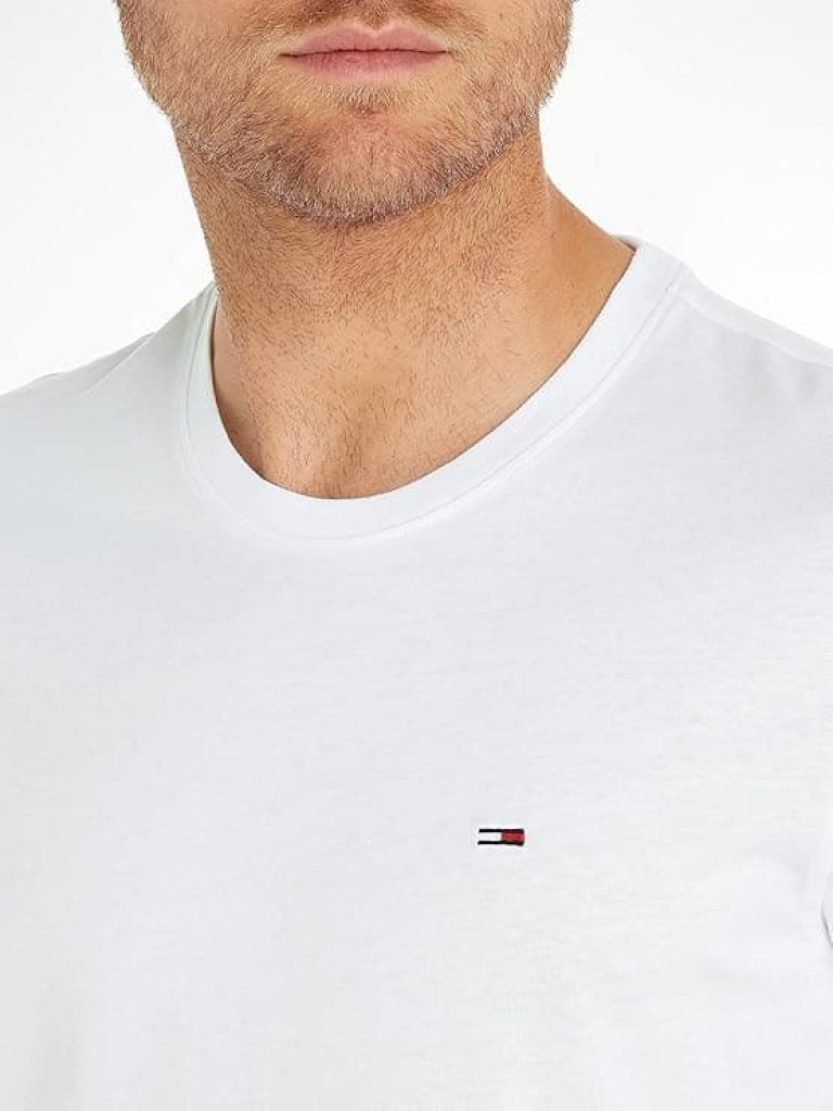 Tommy Jeans Camiseta de Manga Corta TJM Original Slim Fit