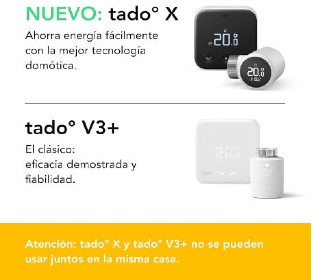 Tado Termostato inteligente X, Starter Kit, termostato con cable y Bridge X, aplicación y altavoz inteligente - Chollos amazon