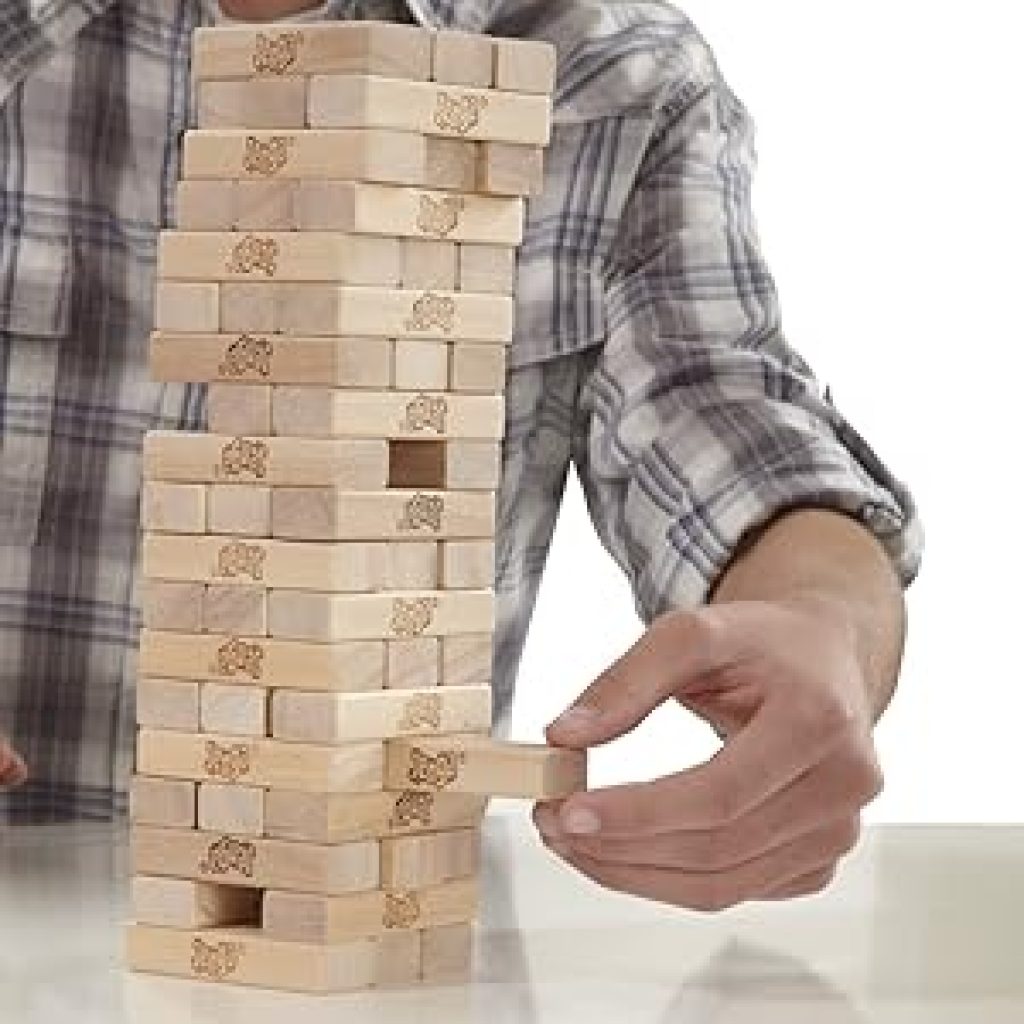 Hasbro Gaming Juego Jenga - El Juego Original de Bloques de Madera para Fiestas