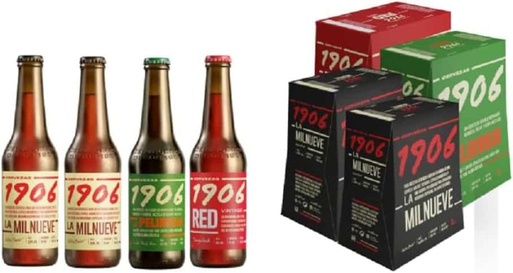1906 Familia Cervezas - Pack Combinado de 24 Botellas x 33 cl, 2 Pack de 1906 Reserva Especial, 1 Pack de 1906 Red Vintage, 1 Pack de 1906 Galician Irish Red