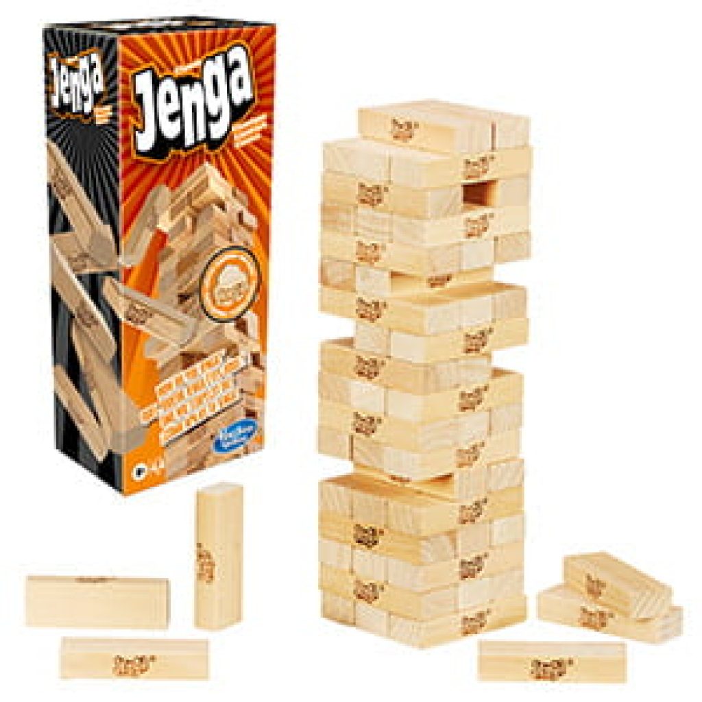 Hasbro Gaming Juego Jenga - El Juego Original de Bloques de Madera para Fiestas