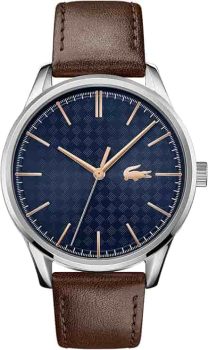 Lacoste Reloj Analógico de Cuarzo para hombre con Correa en piel Marrón - 2011046